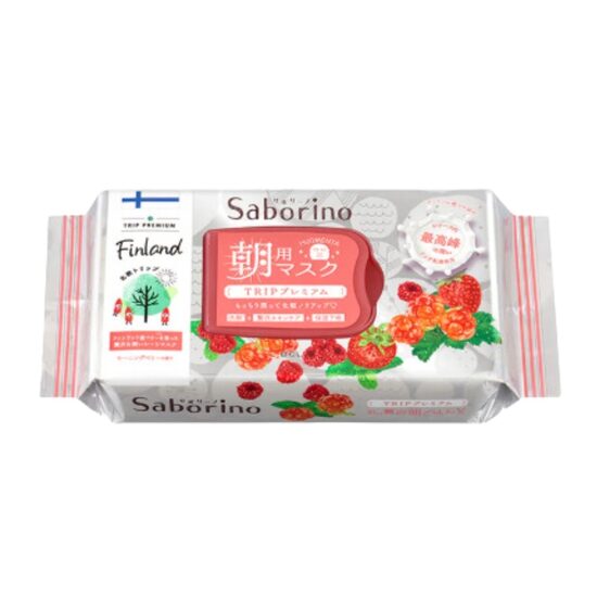 BCL Saborino Morning Facial Sheet Mask Premium Cloudberry 28pcs