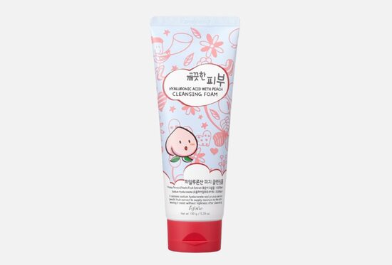ESFOLIO Hyaluronic Acid with Peach Cleansing Foam