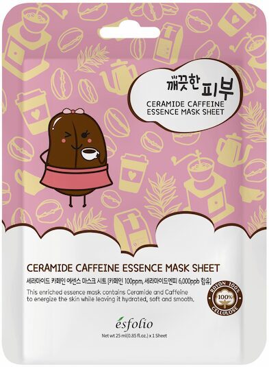 Esfolio Pure Skin Ceramide Coffeine Essence Mask Sheet