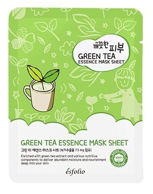 Esfolio Pure Skin Green Tea Essence Mask Sheet