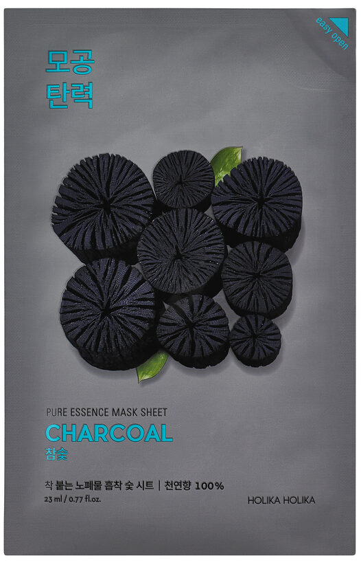 HOLIKA HOLIKA Pure Essence Mask Sheet - Charcoal sejas maska
