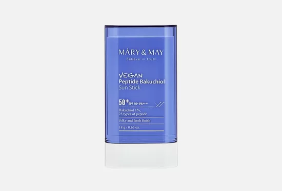 MARY&MAY Vegan Peptide Bakuchiol Sun Stick SPF50+