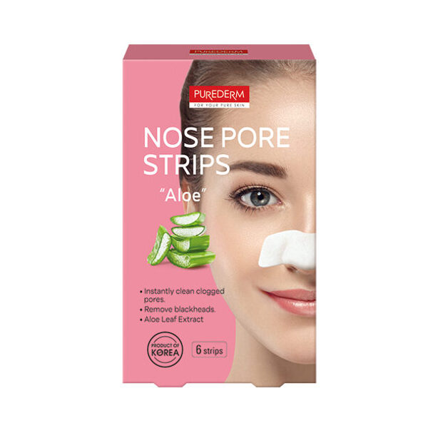 PUREDERM Nose Pore Strips Aloe deguna patči