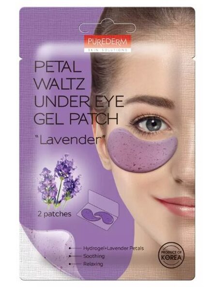 PUREDERM Petal Waltz Under Eye Gel Patch Lavender acu patči
