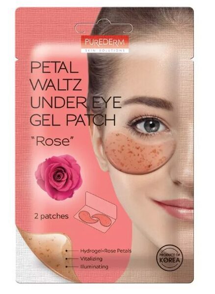 PUREDERM Petal Waltz Under Eye Gel Patch Rose acu patči