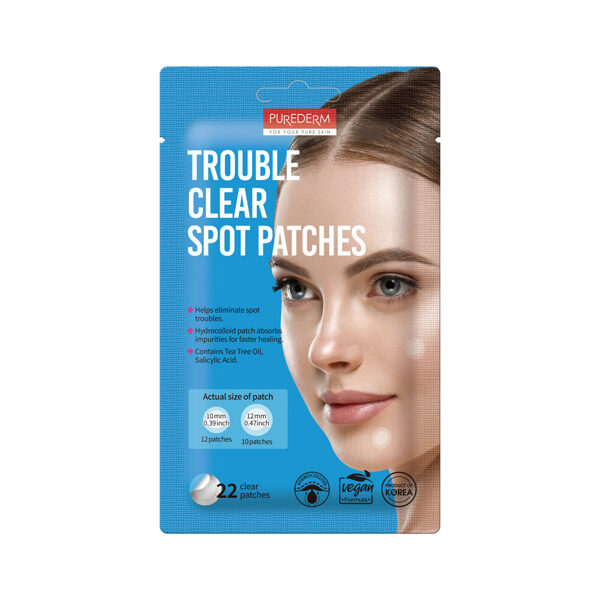 PUREDERM Trouble Clear Spot Patches pūtīšu sejas plāksteri